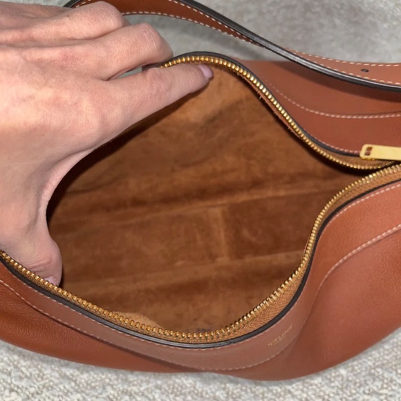 Authentic Celine Medium Romy Tan Supple Calfskin Gold Hardware - Picture 12 of 14